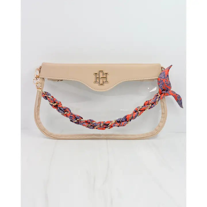 Serafina Scarf Purse Chain - Blue Orange