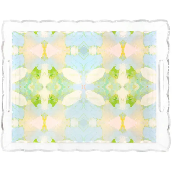 Laura Park Large Scalloped Tray - Elephant Falls