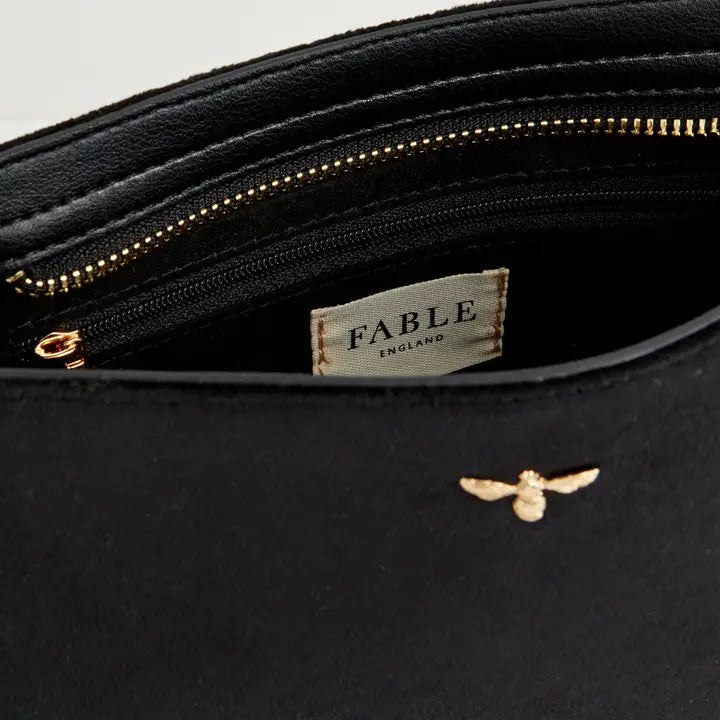 Fable Bonnie Wristlet Purse - Black Velvet