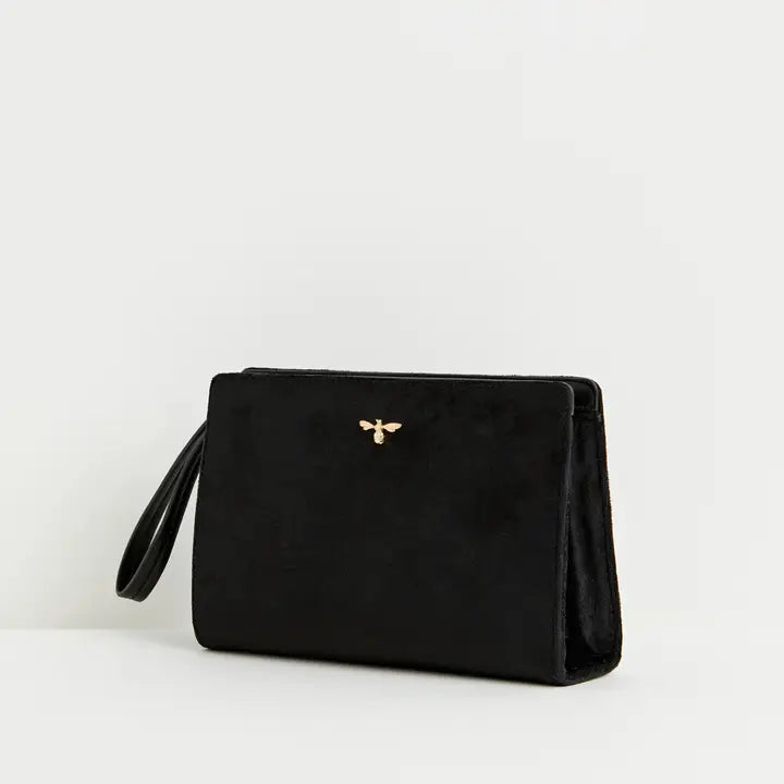 Fable Bonnie Wristlet Purse - Black Velvet