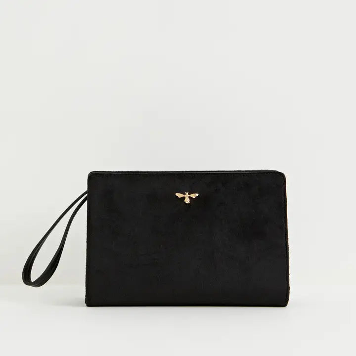 Fable Bonnie Wristlet Purse - Black Velvet