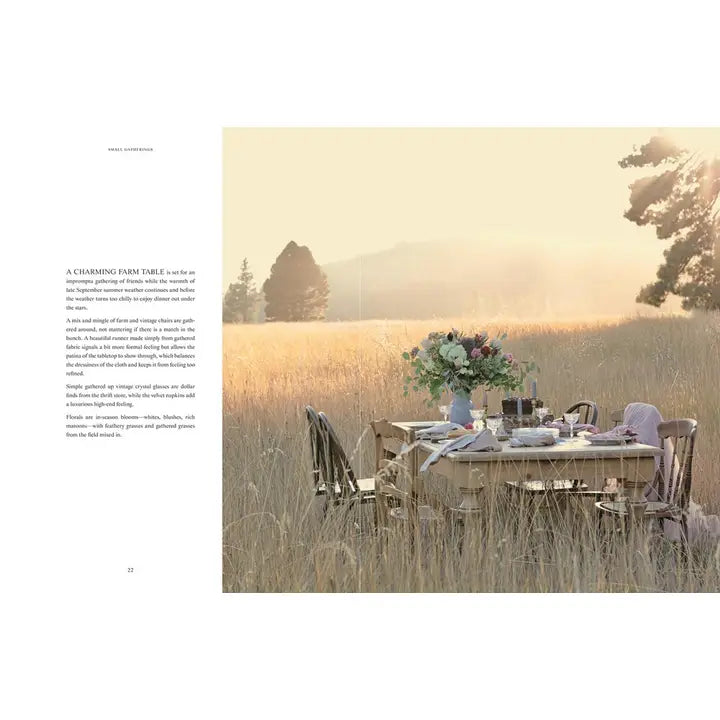 French Country Cottage Inspired Gatherings - Coffee Table Book