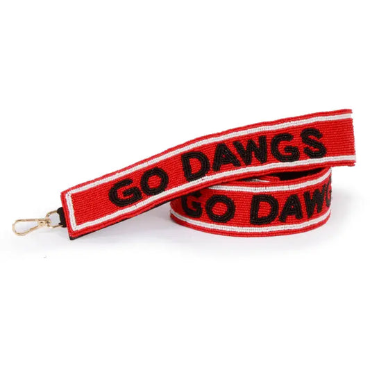 Beaded Purse Straps - Georgia Bulldogs