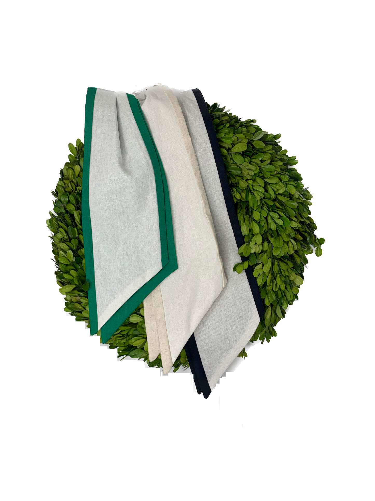 Two-Color Linen Wreath Sash