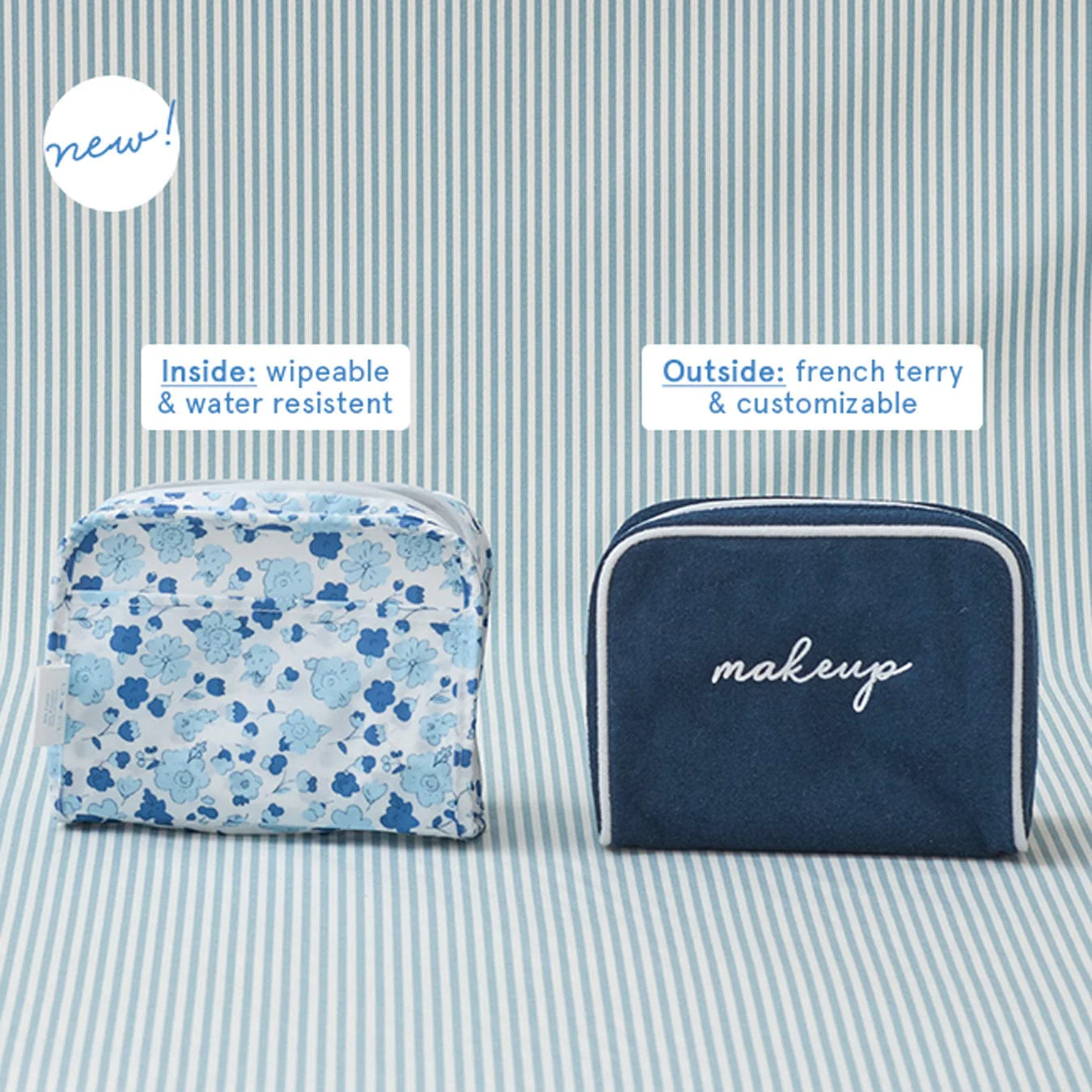 Weezie Signature Navy Toiletry Bag