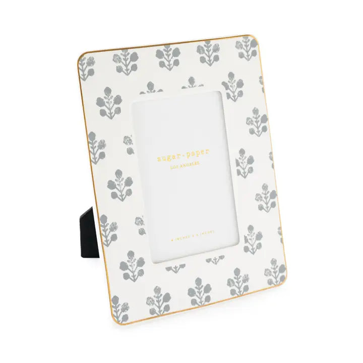 Slate Floral Picture Frame