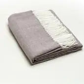 Fringe Herringbone Throw