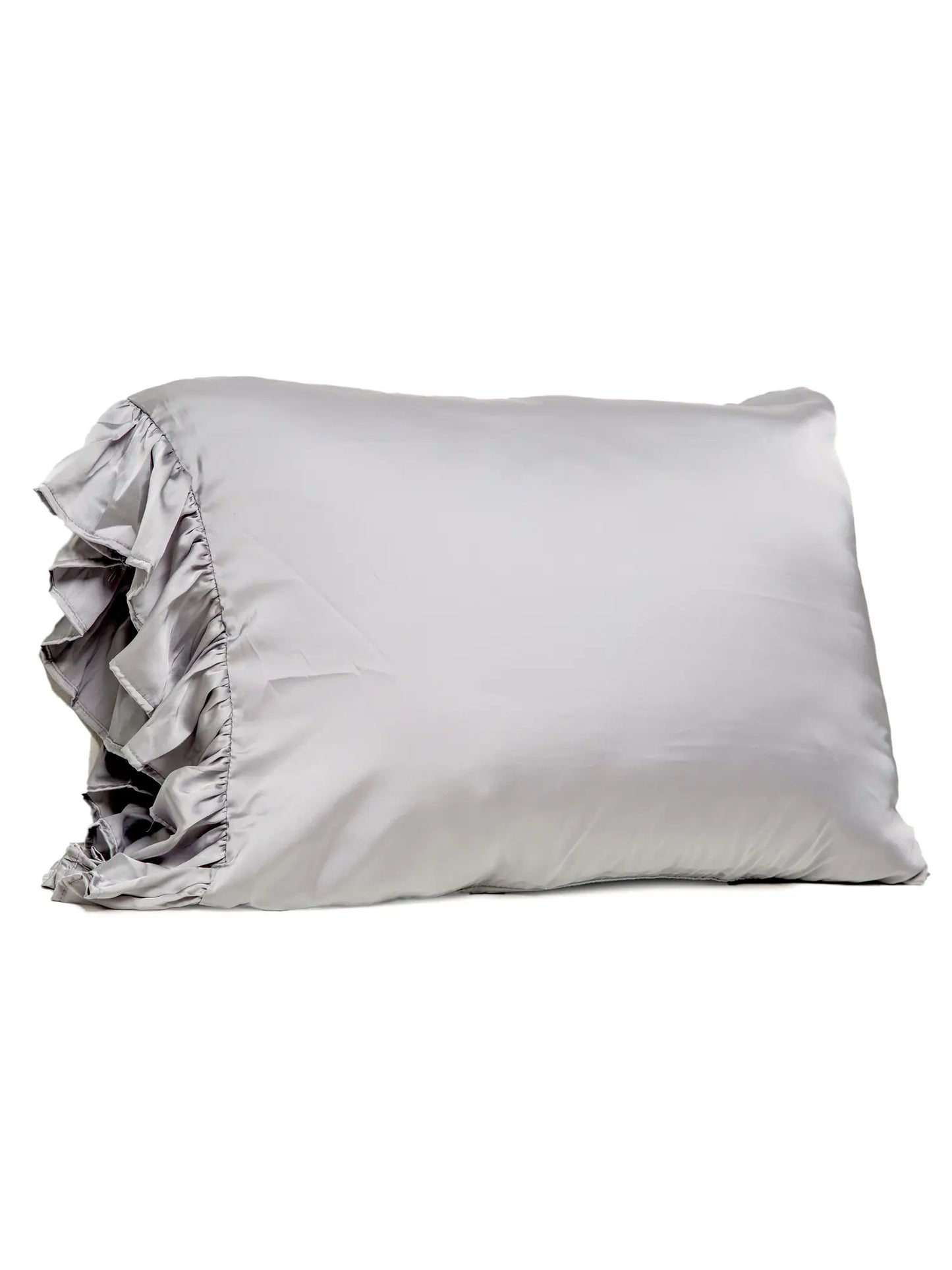 Ruffle Satin Pillow Case