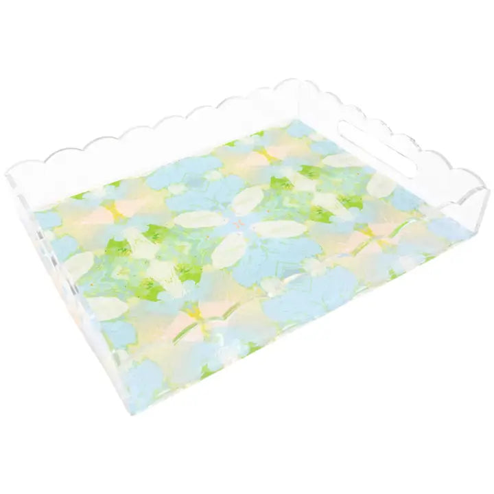 Laura Park Large Scalloped Tray - Elephant Falls