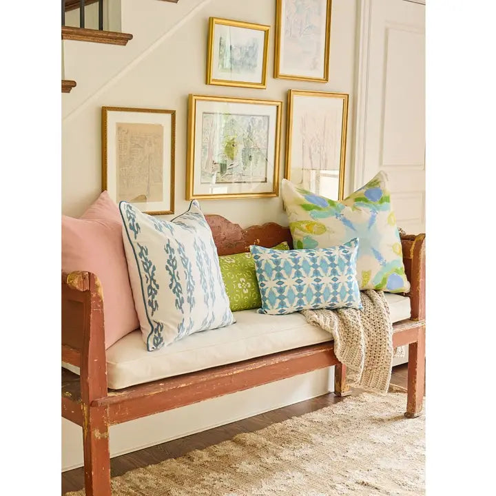 Laura Park Coral Gardens Embroidered Pillow