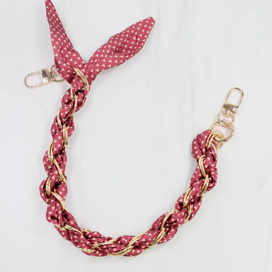 Serafina Scarf Purse Chain - Garnet
