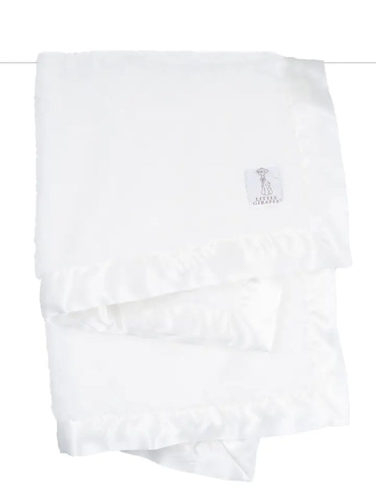 Chenille White Baby Blanket
